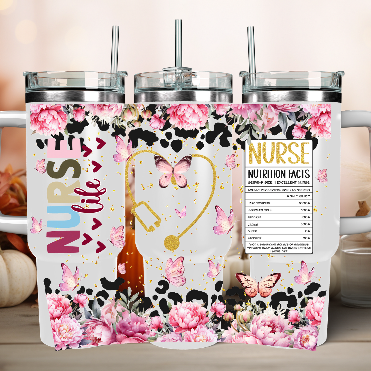 Nurse life-40oz tumbler wrap