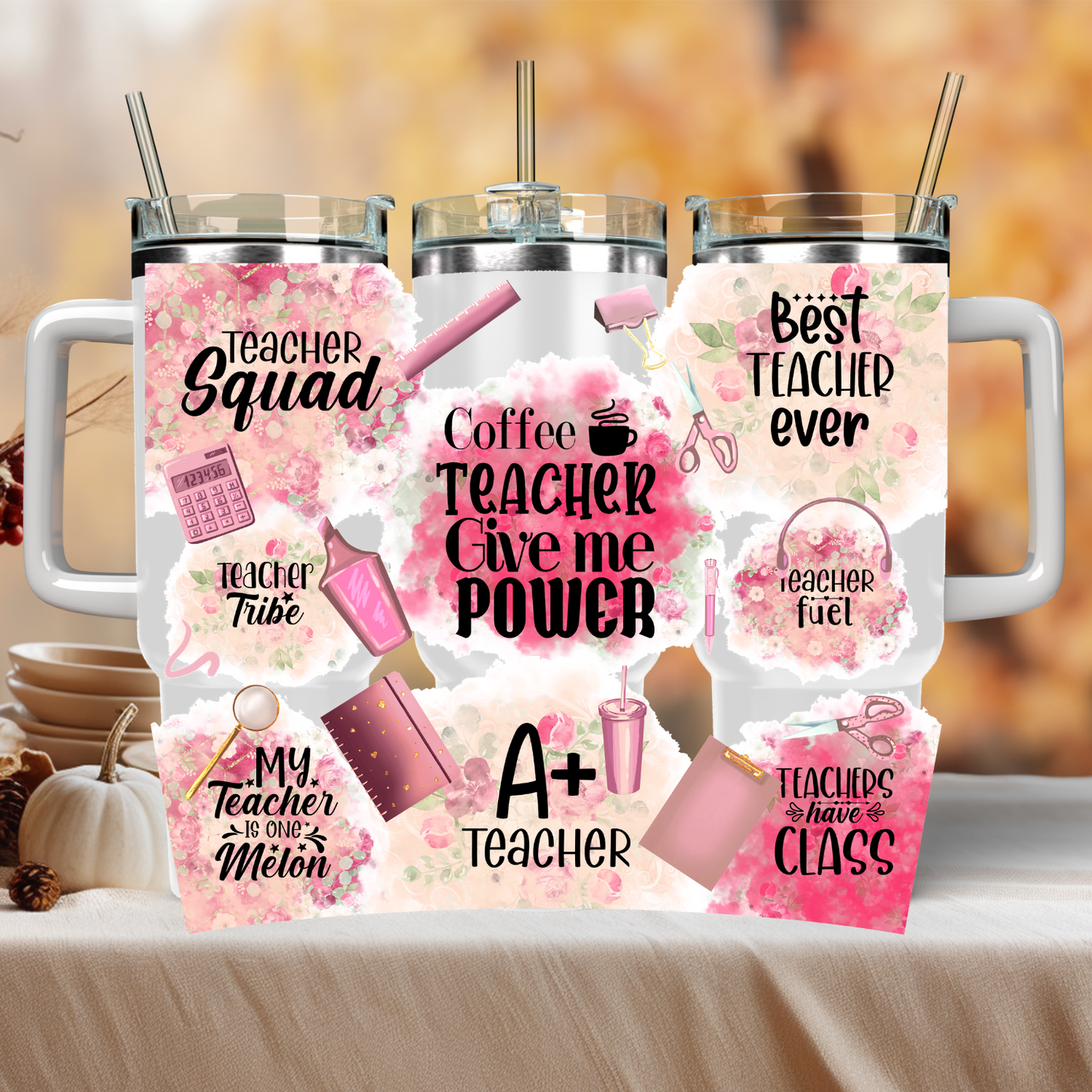 Best Teacher ever-40oz tumbler wrap