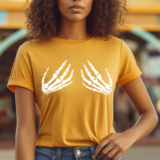 Skeleton Hand SINGLE COLOR Transfer