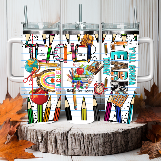 Teacher-40oz tumbler wrap
