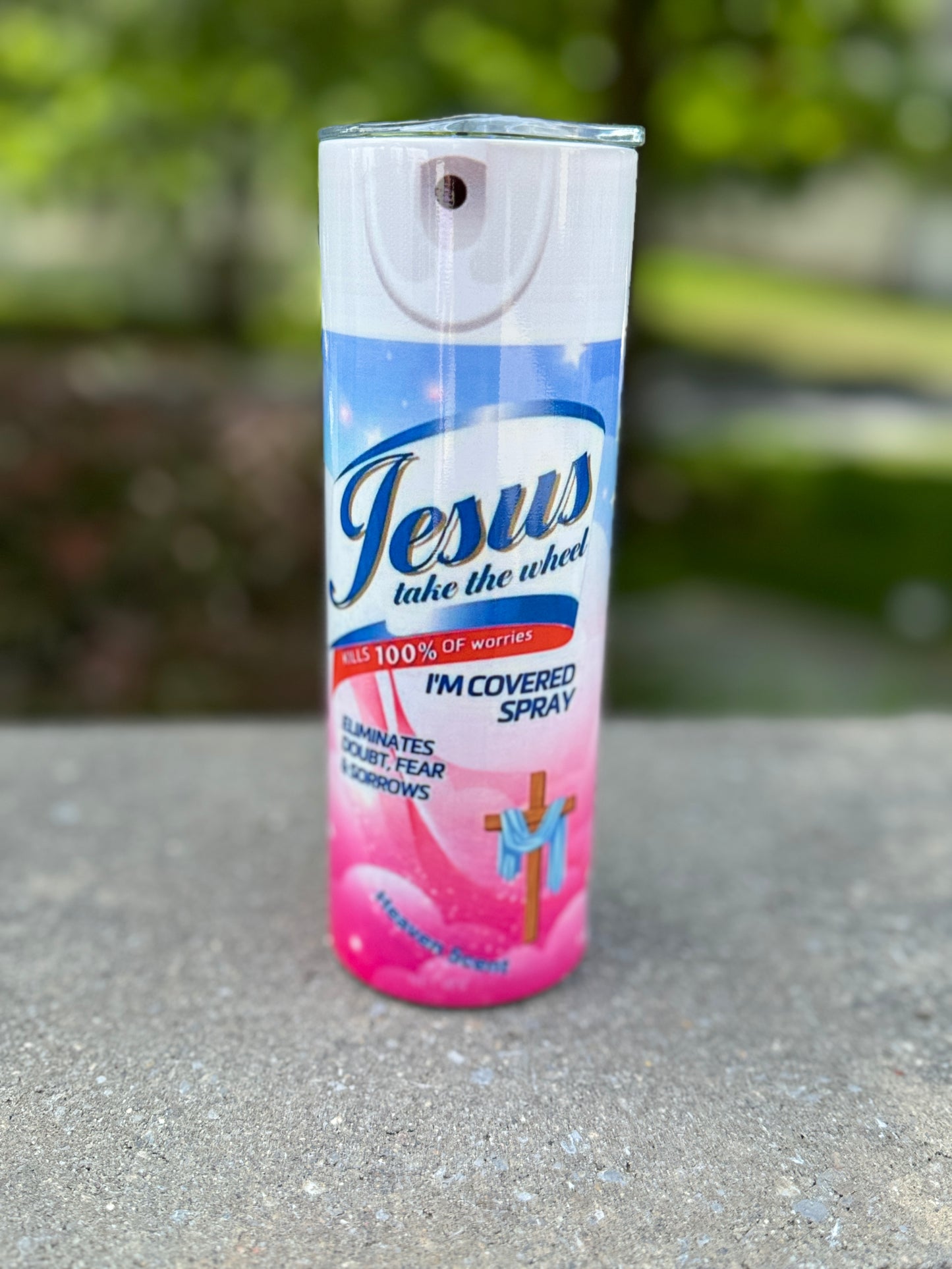 Jesus 20oz Stainless Steel Insulated Tumbler with Straw