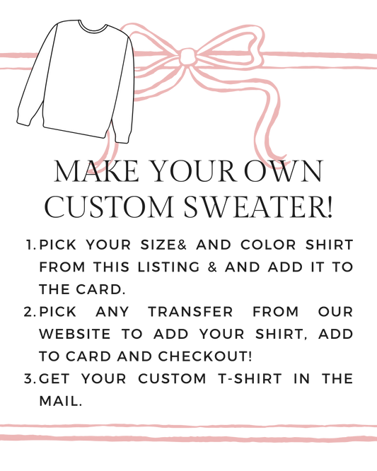 Customizable Sweater - Personalized Cnewneck Apparel