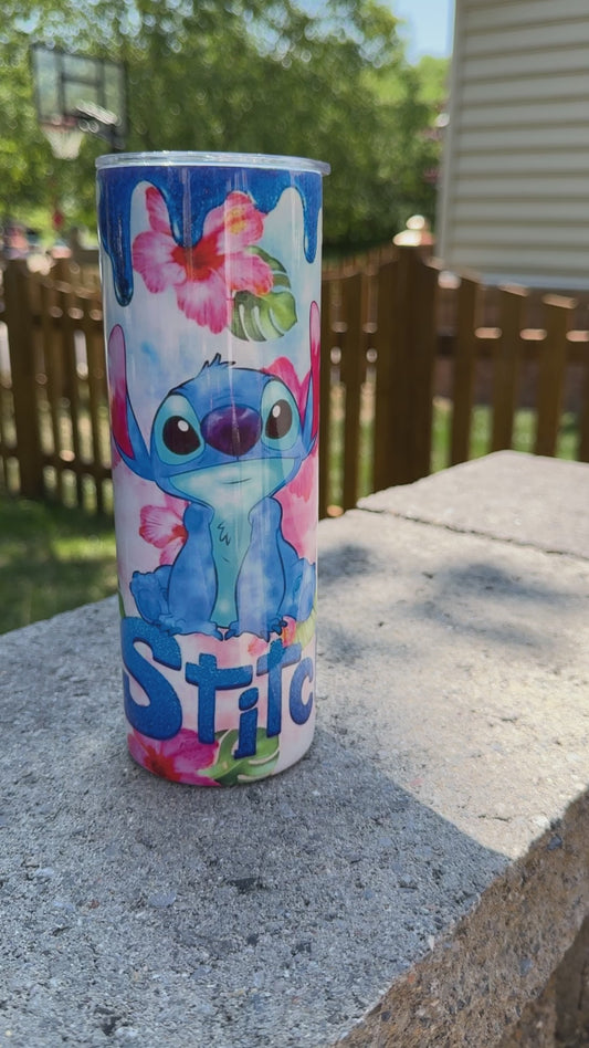Stitch Hawaii 20oz Stainless Steel Insulated Tumbler with Straw