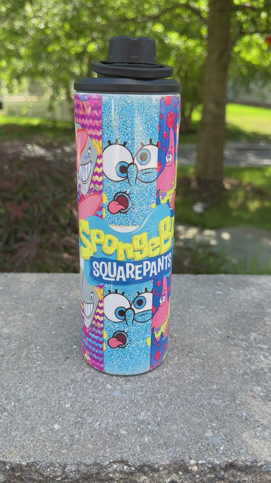 Sponge Bob 20oz Stainless Steel Insulated Tumbler with Straw