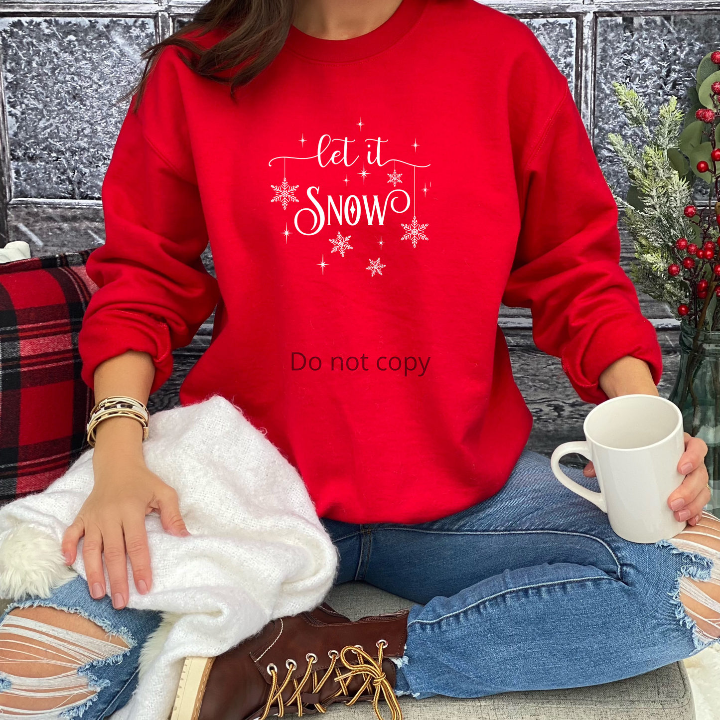 Let it snow SINGLE COLOR Transfer